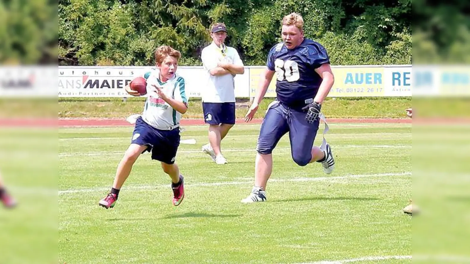 Beim Flag-Football wird ohne Helm und Schulterschutz gespielt.	 (Foto: Erding Bulls)