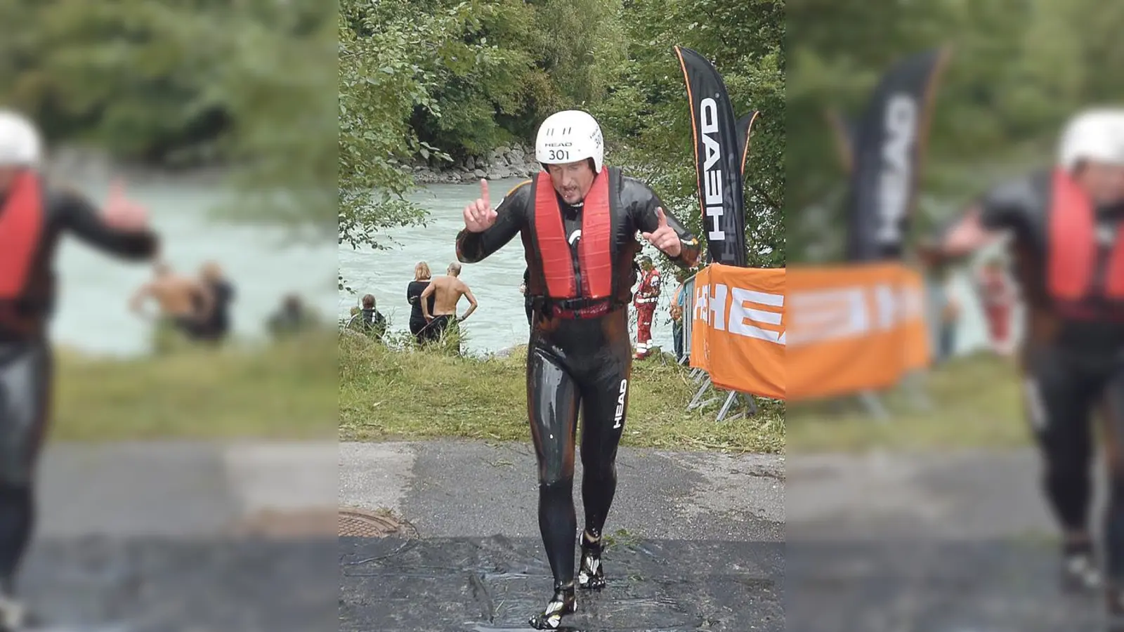 Der strahlende Dritte in der Masterwertung, Thomas Beckers vom SV Ottobrunn. 	 (Foto: Halder)