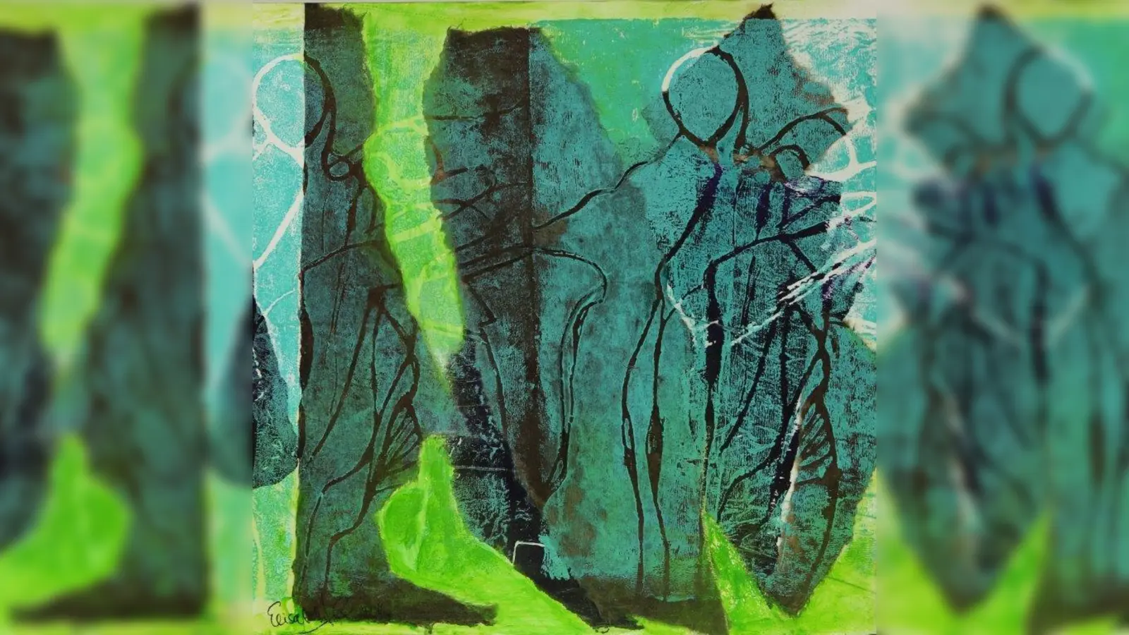 Werke wie den „Lichtjäger” von Elisabeth Lex kann man im Bistro „boesner” bewundern. (Foto: Elisabeth Lex)