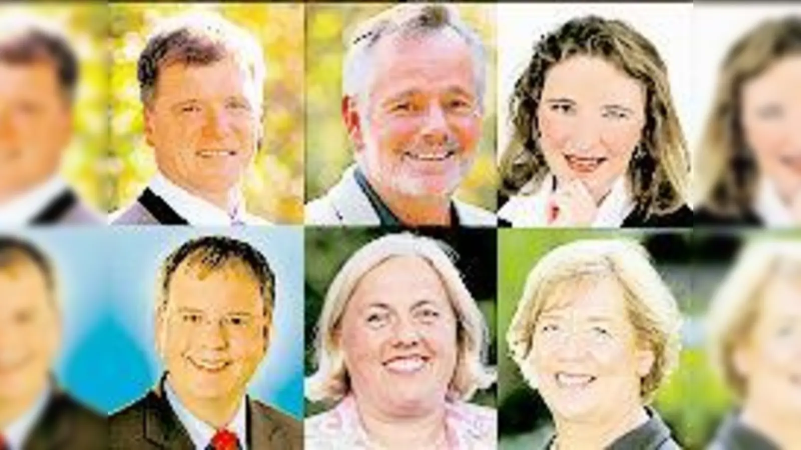 Gewinner der zahlreichen Wahlen im Hachinger Tal. Stefan Schelle, Jörg Pötke, Kerstin Schreyer-Stäblein, Wolfgang Panzer, Barbara Bogner und Johanna Rumschöttel gingen siegreich aus den Wahlen hervor.  (Foto: Privat/Schunk)