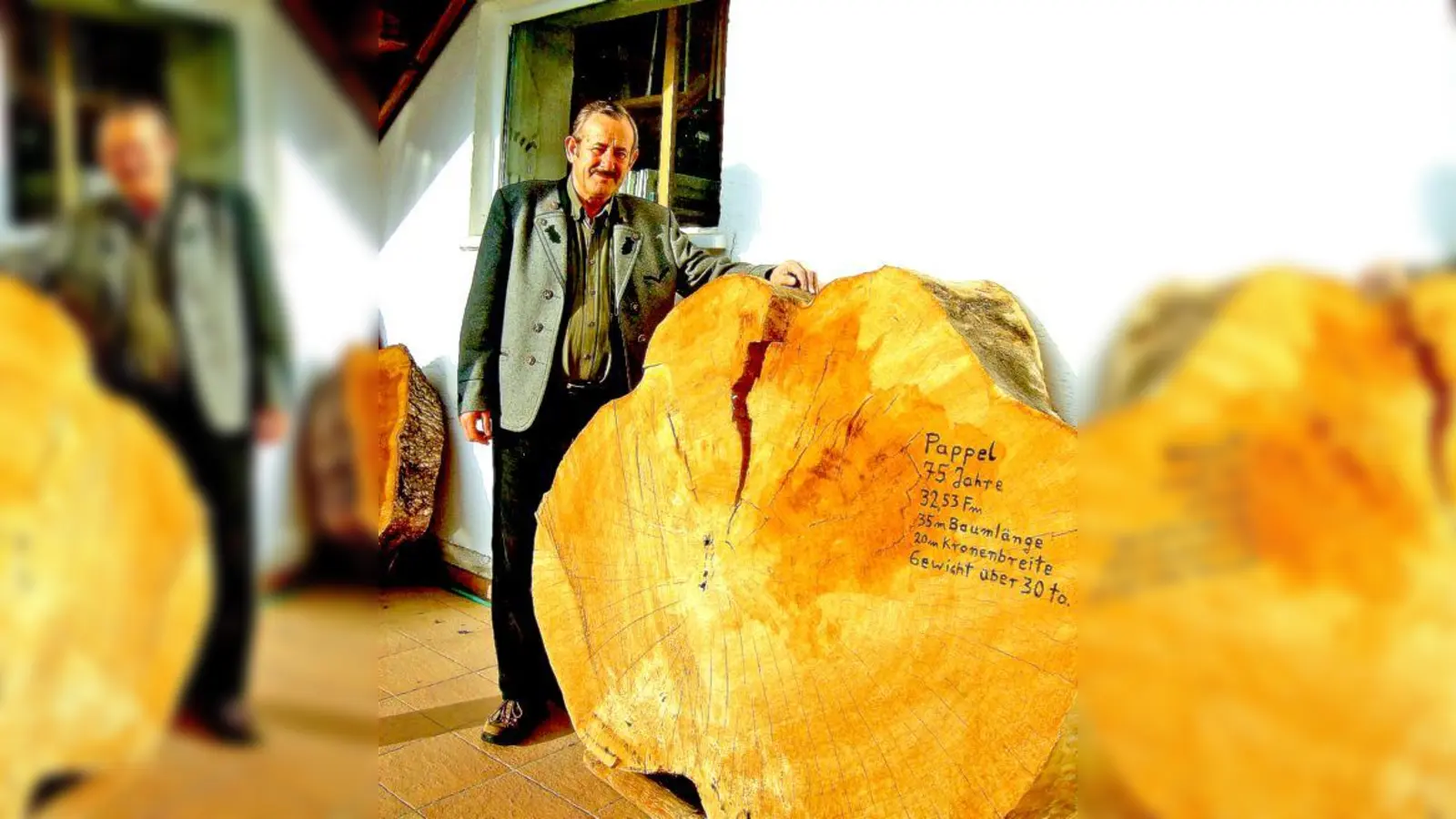 Hans Riedl, Vorsitzender der Waldbesitzervereinigung, vor der Geschäftsstelle in Pullenhofen. Am Montag begeht die Organisation ihr 60-jähriges Bestehen.	 (Foto: oh)