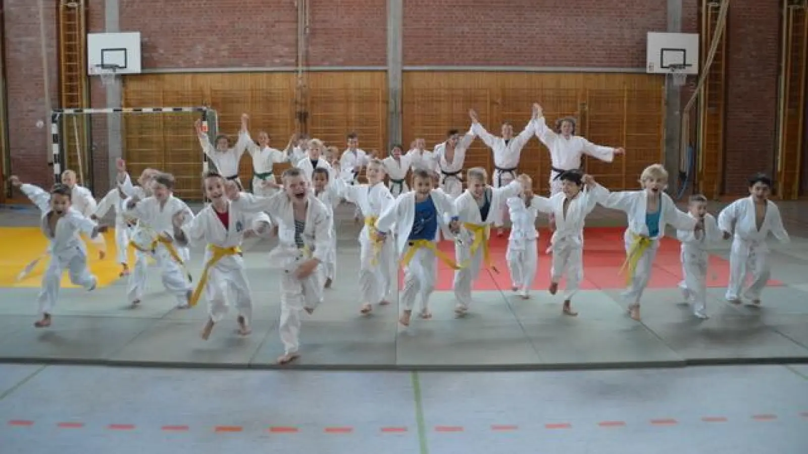 Spielerisch lernen Kinder beim Judokurs alles, was sie für den weiß-gelben Gürtel brauchen.  (Foto: TSV Neufahrn)