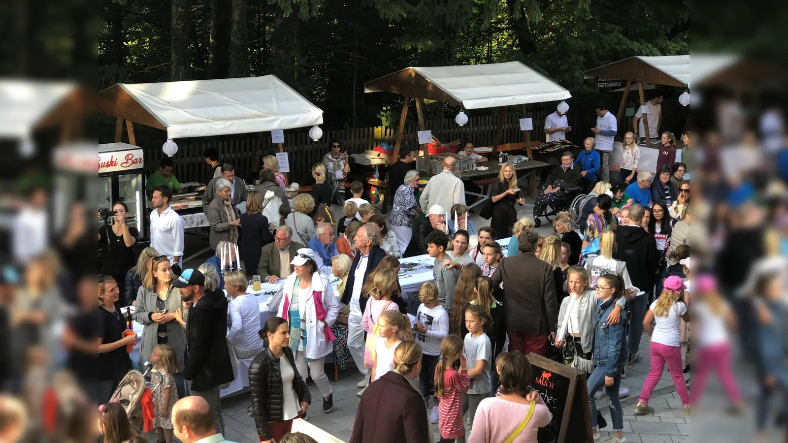 Ein buntes Treiben herrscht jedes Jahr beim Grünwalder Lichterfest, das sich großer Beliebtheit erfreut. (Foto: hw)
