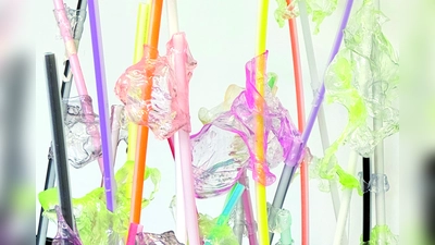 „Your Turn!” lautet der Titel dieser Bodeninstallation von Cornelia Hesse. (Foto: Hesse)
