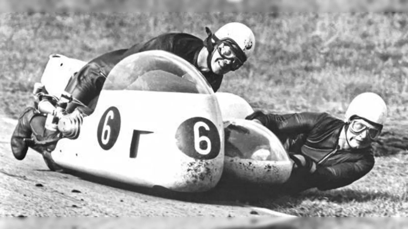 Das Duo Hans Attenberger und Sepp Schillinger beim siegreichen Rennen in Assen (Holland) 1968. Ihnen wird am 7. Juli zum 50. Todestag gedacht.	 (Foto: Franz Besendörfer)
