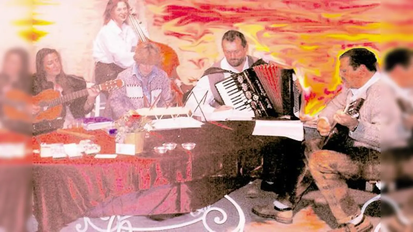 Die Sendlinger Stubnhocka unterlegen die Lesung mit passender Musik.  (Foto: Privat)
