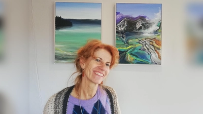 Präsentierte ihre Werke im Haus der Stiftung: Su Ressel.  (Foto: tab)