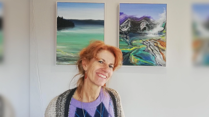 Präsentierte ihre Werke im Haus der Stiftung: Su Ressel.  (Foto: tab)