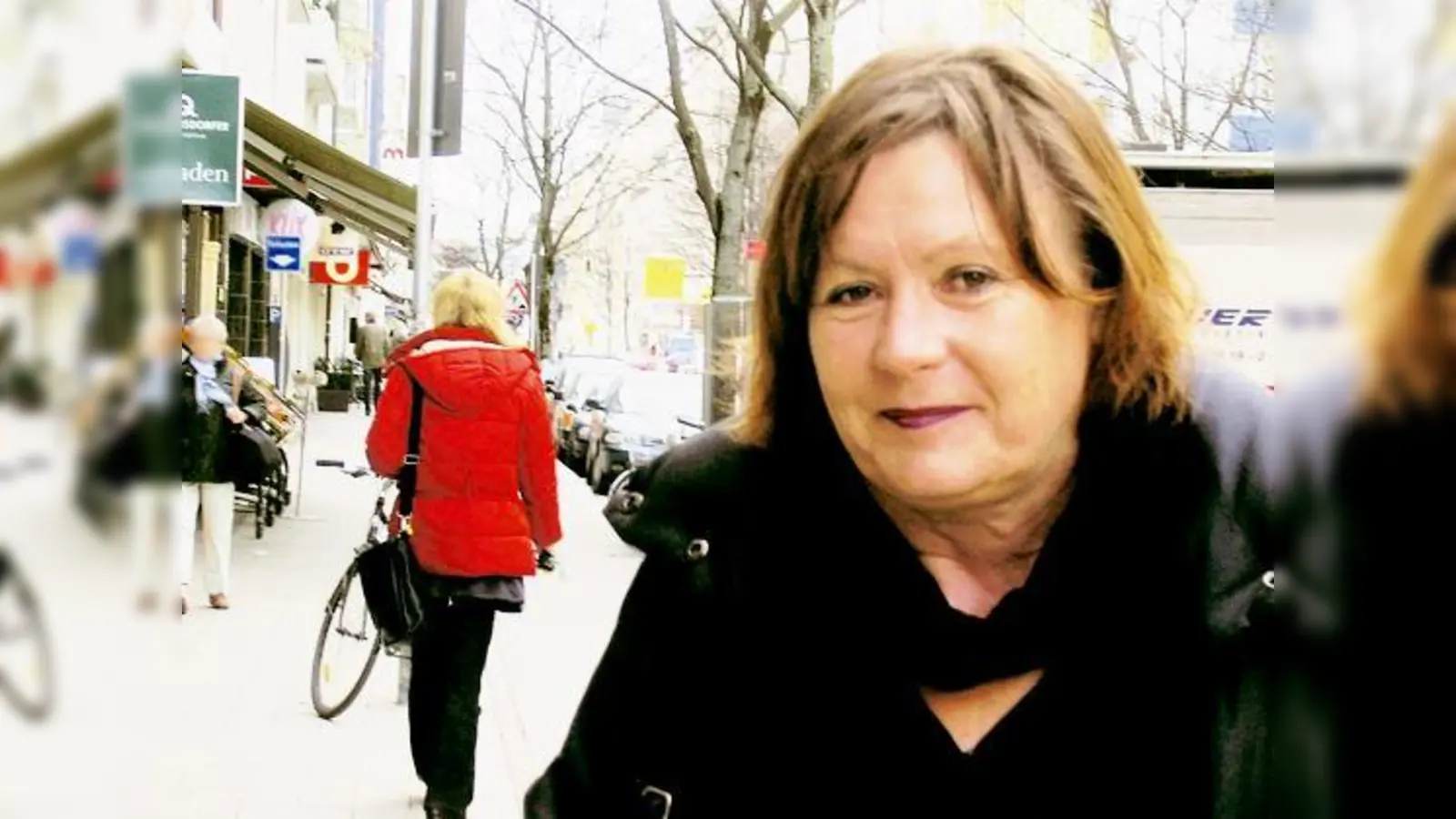 Schön, dass die Einkaufsmeile Augustenstraße so belebt ist, findet Martha Hipp vom BA 3. Ein neues Verkehrskonzept soll für Ordnung sorgen.	 (Foto: js)