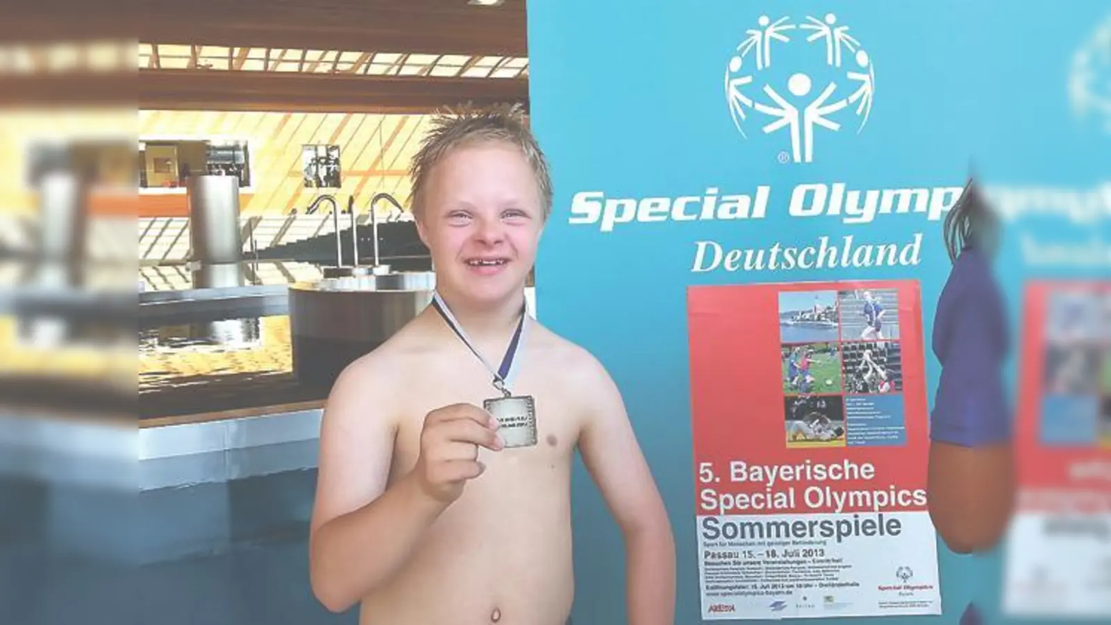 Paul Kögler erzielte in Passau bei den 5. Bayerischen Special Olympics den fünften Platz. 	 (Foto: Verein)