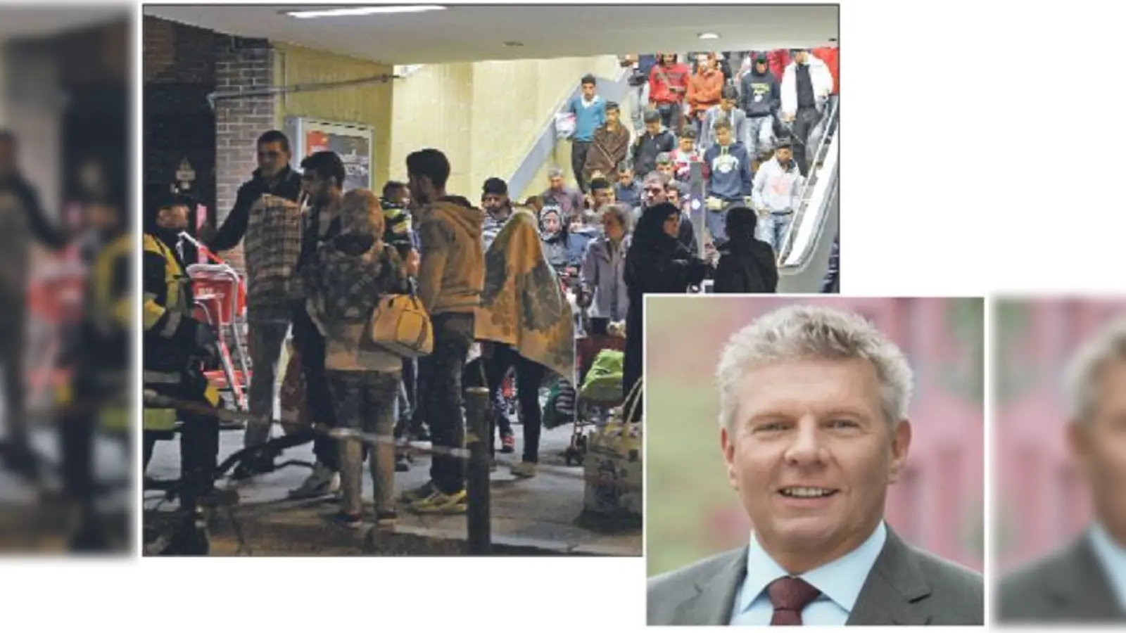 Im Herbst kamen täglich mitunter Tausende am Münchner Hauptbahnhof an (großes Foto). OB Reiter berichtet über den Sachstand.  	 (Foto: A. Wild/Archiv)