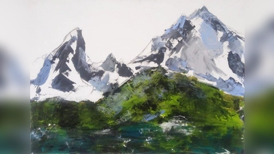 Christa Schmid stellt eine Vielzahl an Werken der Acrylmalerei aus. (Foto: Schmid)