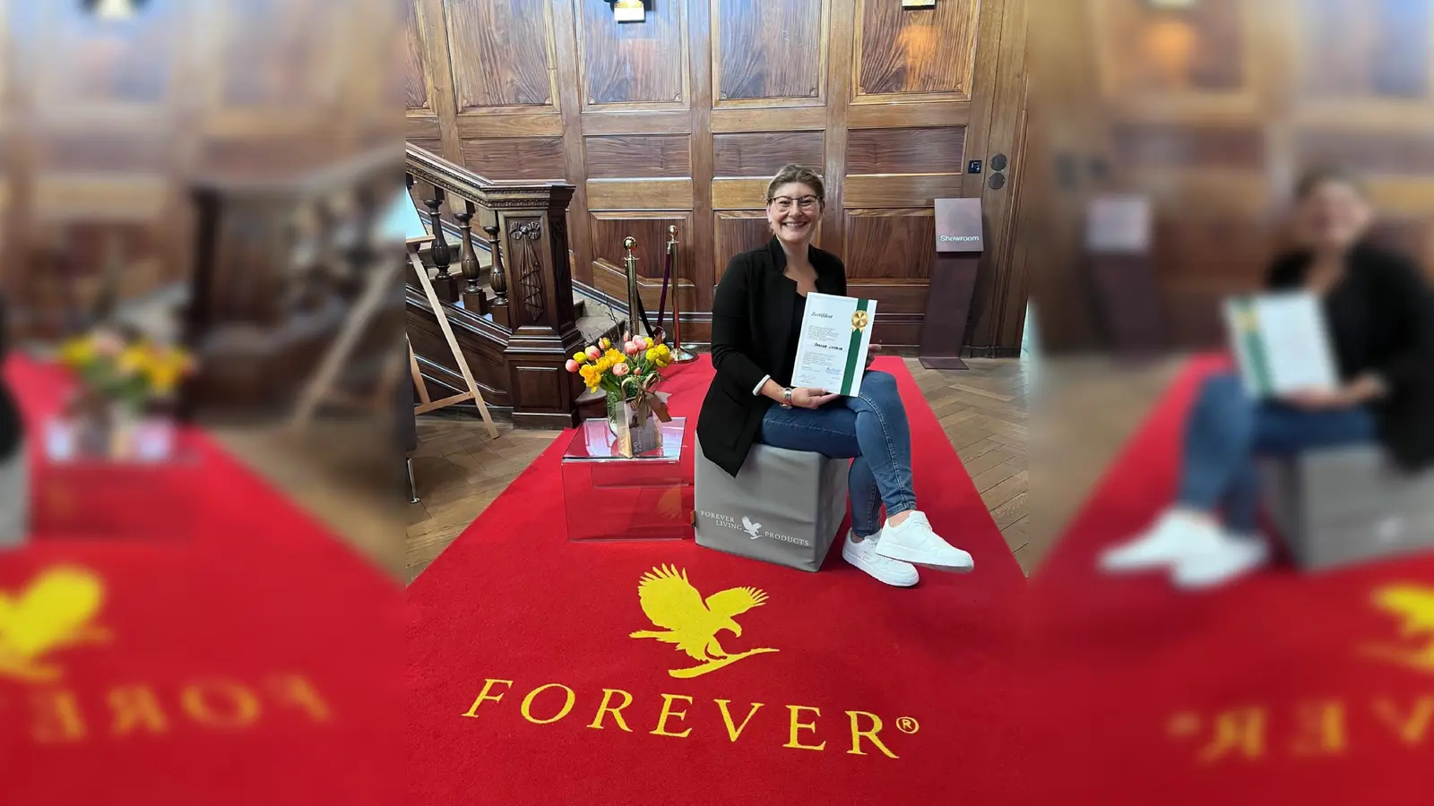 Verena L. führt beim Open House durch den Nachmittag und stellt Ihre Produkte vor. (Foto: vli)