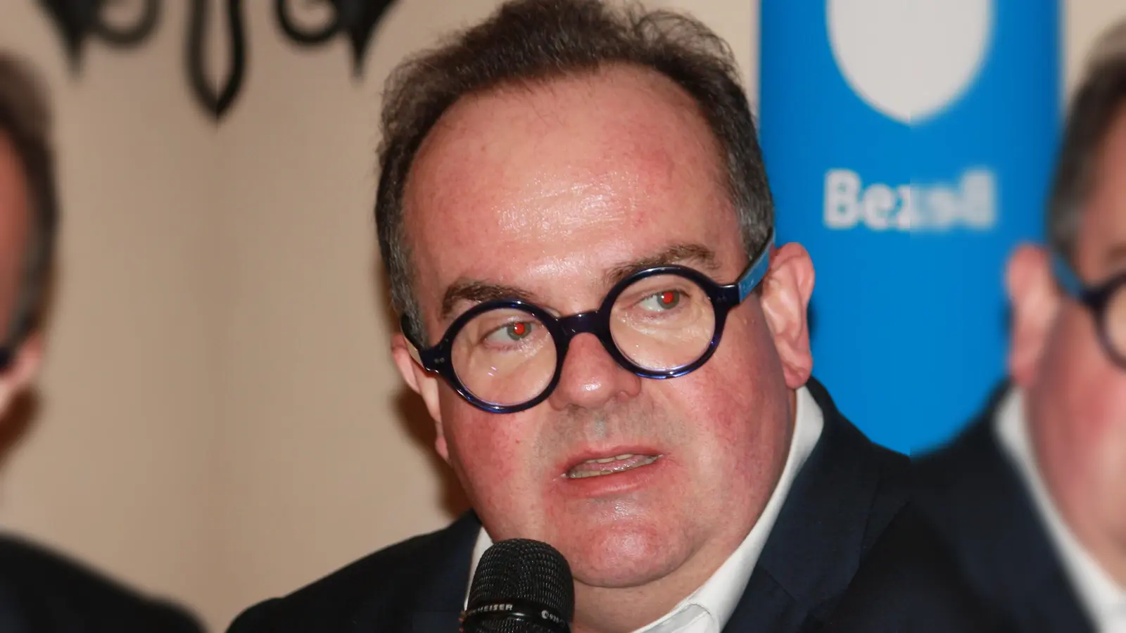 OB-Kandidat Clemens Baumgärtner kommt zum Maibockanstich nach Berg am Laim. (Foto: job)