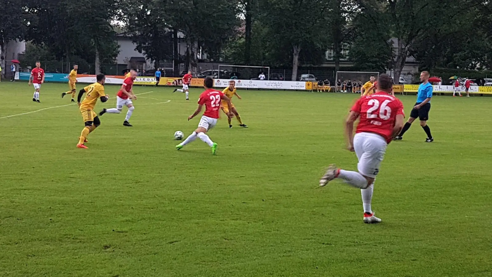 An der Gistlstraße in Pullach kommt es am 31. Mai zum entscheidenden Relegationsspiel zwischen dem SV Pullach und dem FC Wacker München. (Archivbild: bas)