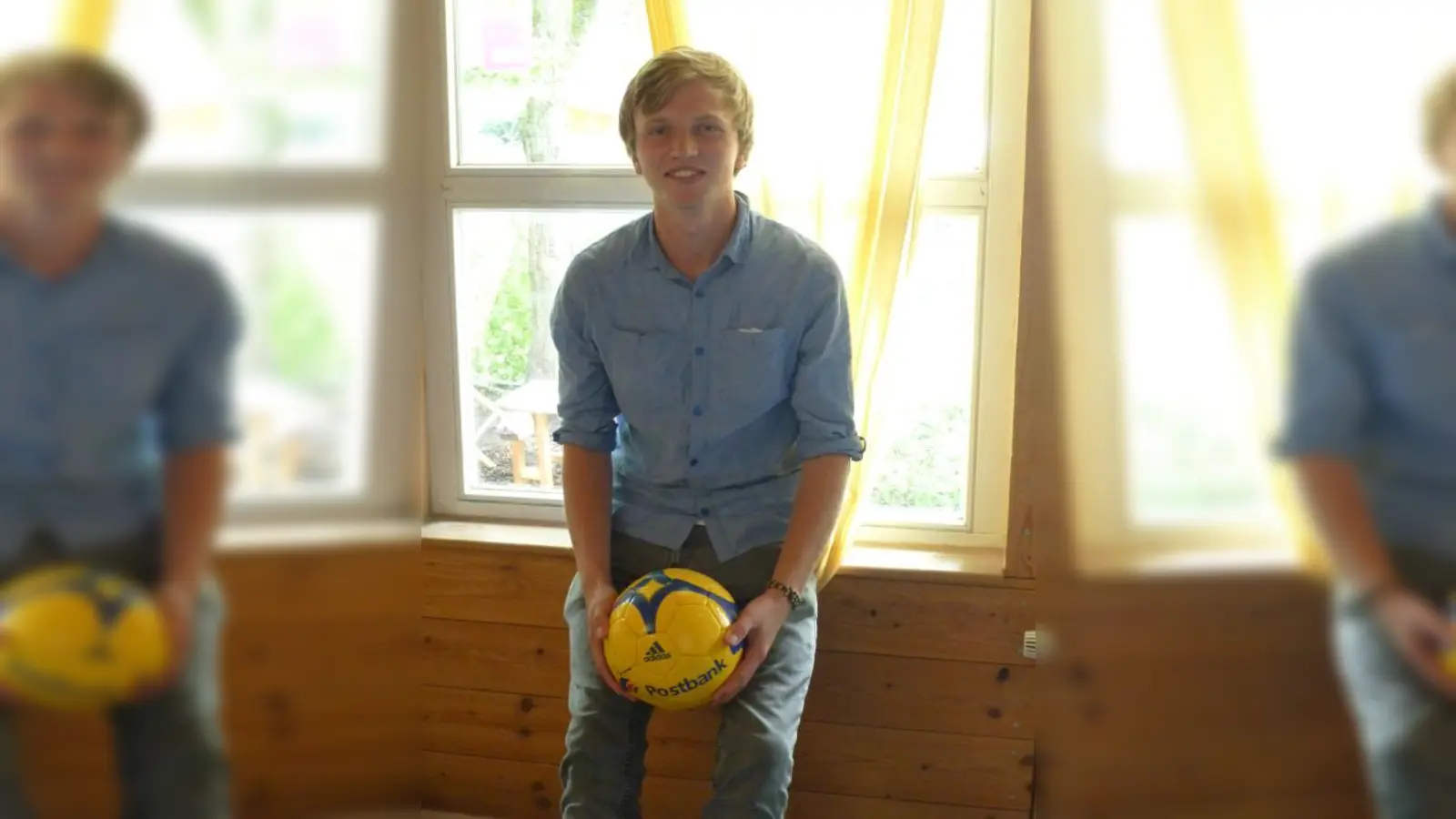 „Am Liebsten gehe ich mit den Kindern auf den Sportplatz zum Kicken”, erklärt Alexander Dörfler, der seit knapp einem Jahr die Ausbildung zum Erzieher macht. (Foto: BK)