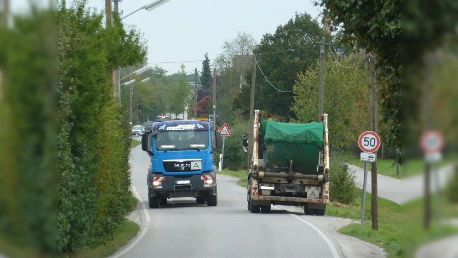 Der Antrag auf ein Lkw-Durchfahrtsverbot unter anderem für den Paul-Ehrlich-Weg wurde abgelehnt. (Foto: sb)