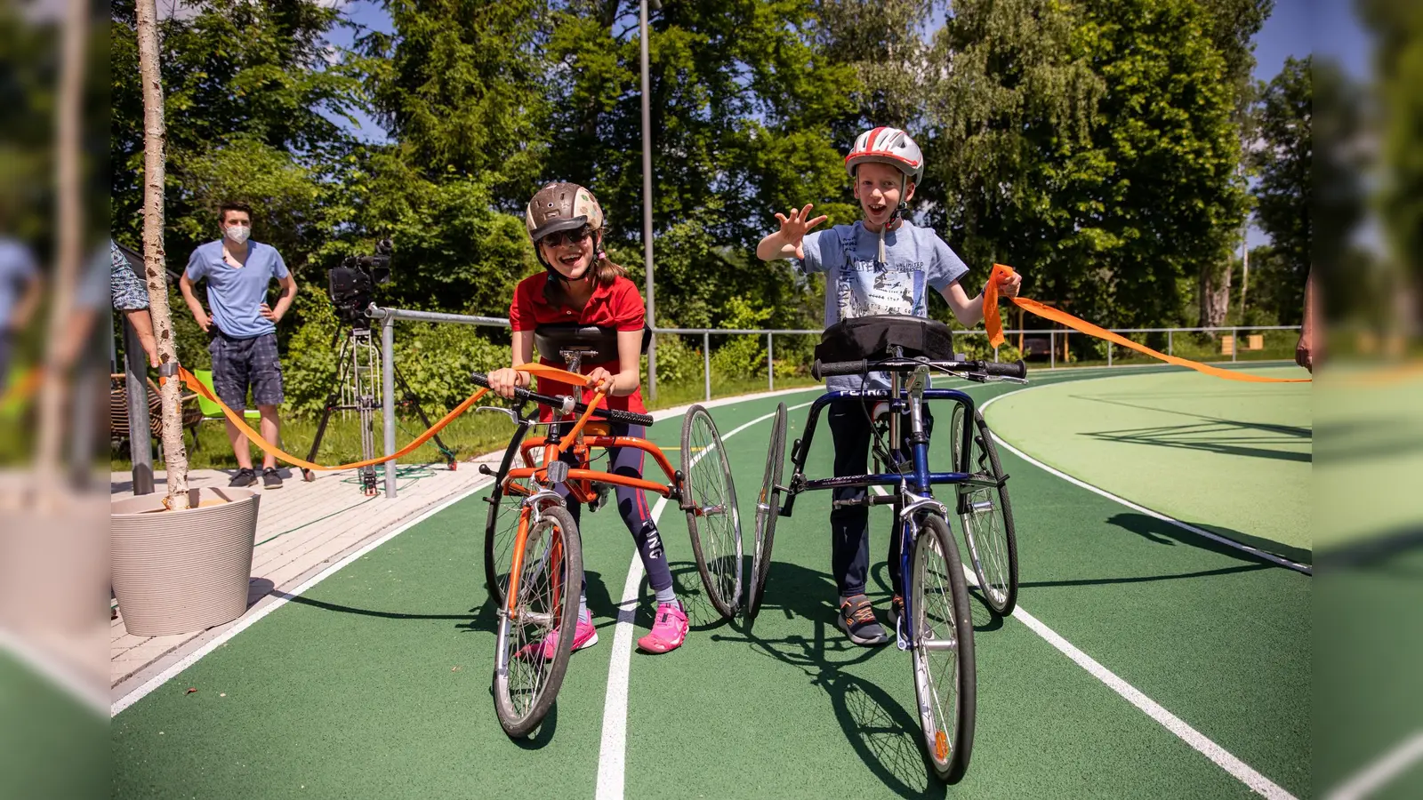 Beim Frame-Running kann man zeigen, was in einem steckt. Den Kindern macht es sichtlich Spaß! (Foto: Michael McKee)