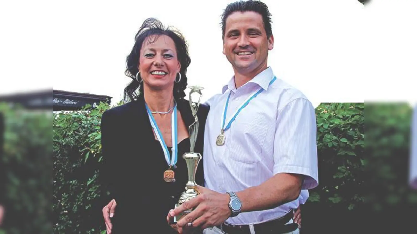 Erfolgreiche Ebersberger Tänzer: Eva Jungwirth und Tino Schindler.	 (Foto: ka)