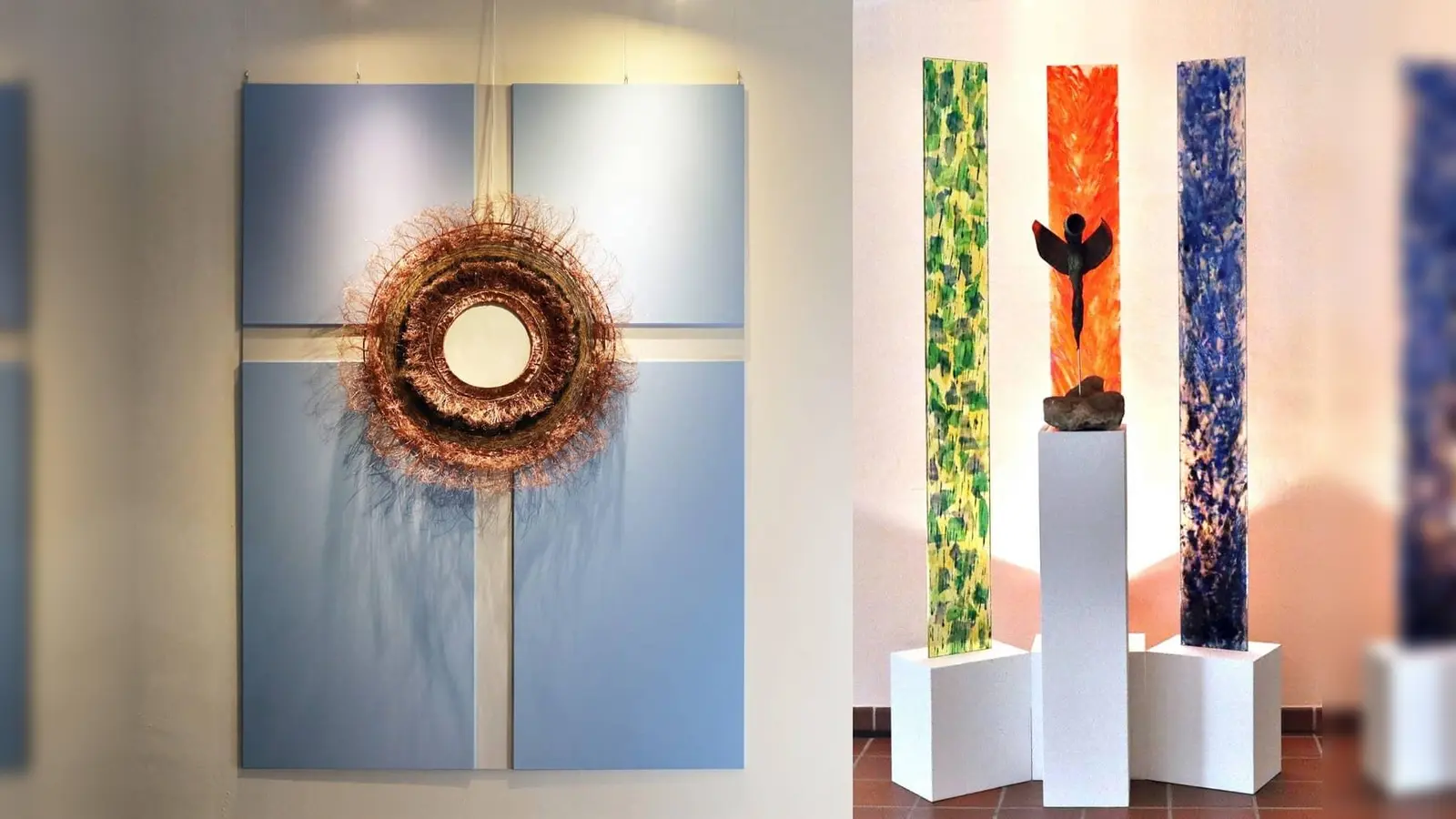 Die Aureole und die Glasstelen von Paulo de Brito. (Foto: BRK)