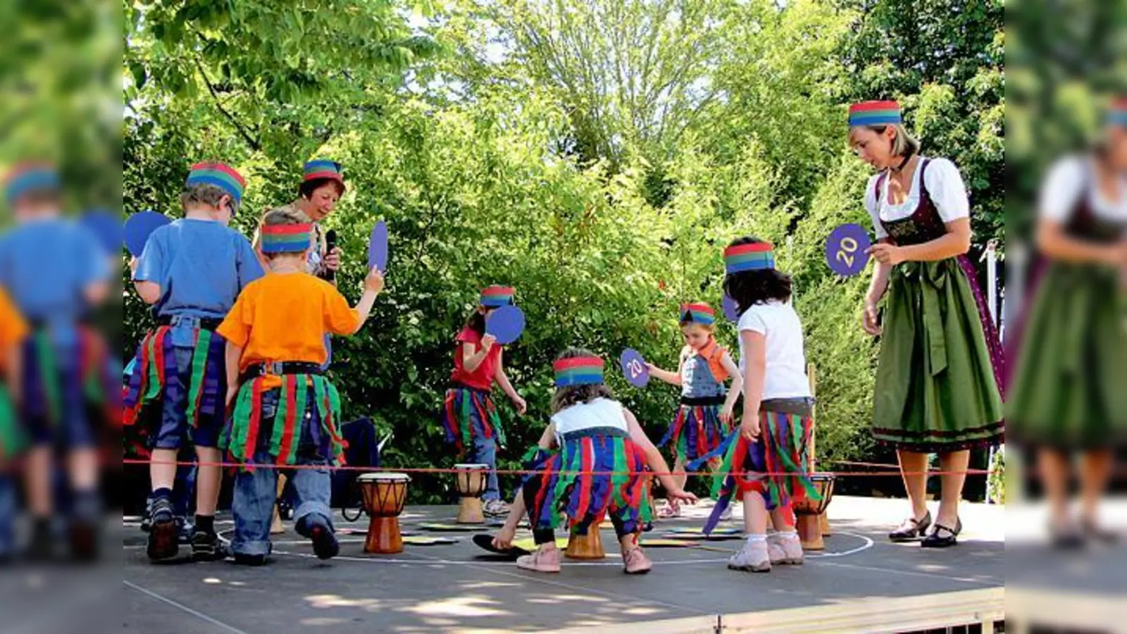 Mit einem bunten Programm feierte das Montessori Kinderhaus seinen runden Geburtstag.	 (Foto: aba)