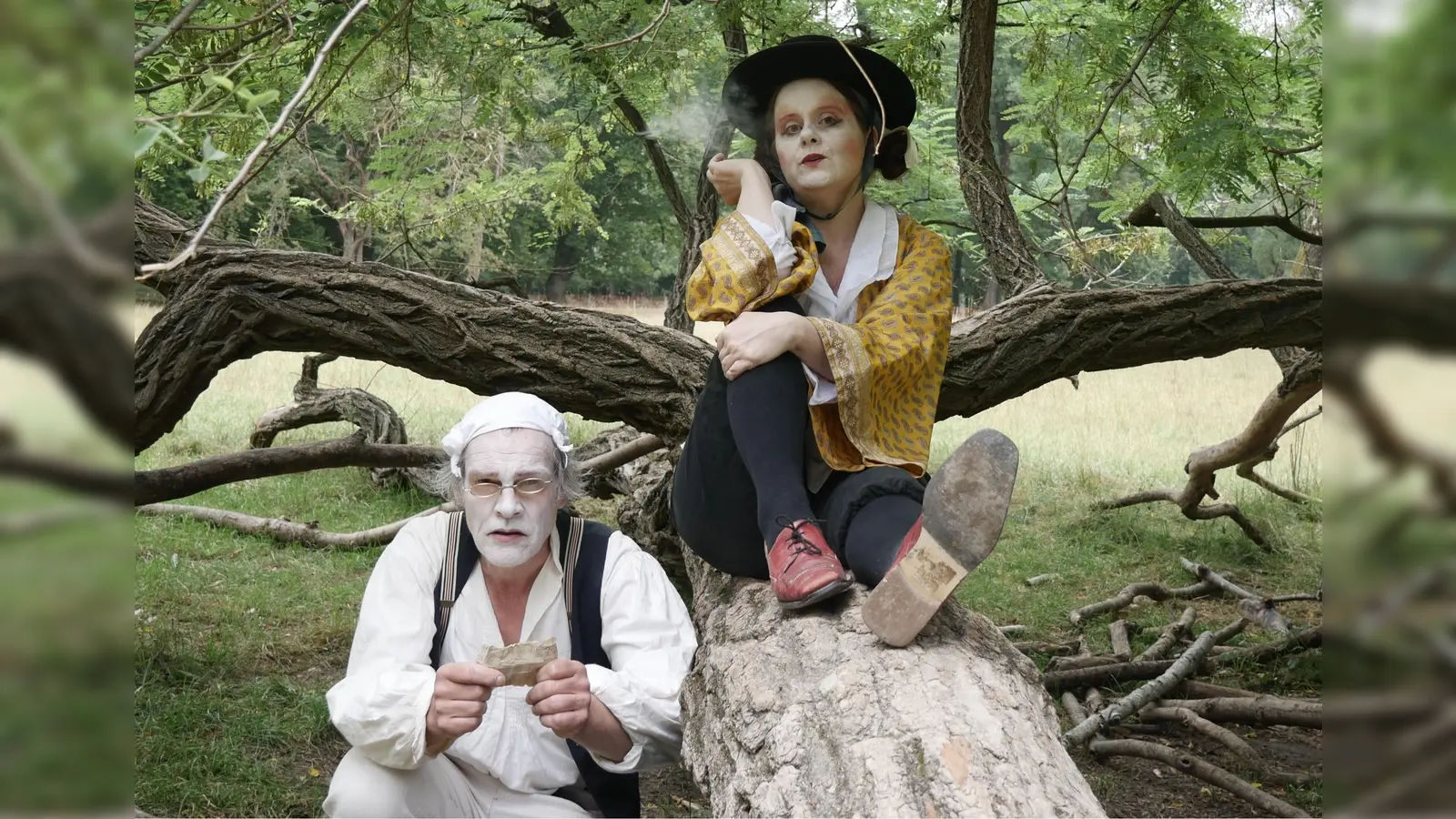 Wie sich die Glückssuche deutscher Auswanderer in Konflikte verwandelt, die bis zu gegenseitigen Mordunterstellungen gehen, zeigt das neue Stück des „Theaters des hölzernen Gelächters”.  (Foto: © S&W Kunst)