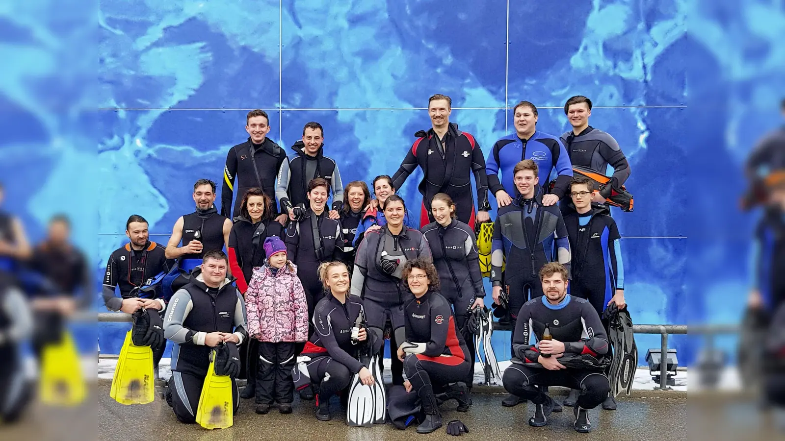 19 Teilnehmer der BRK Wasserwacht Markt Schwaben waren beim 50. Donauschwimmen dabei. (Foto: BRK)