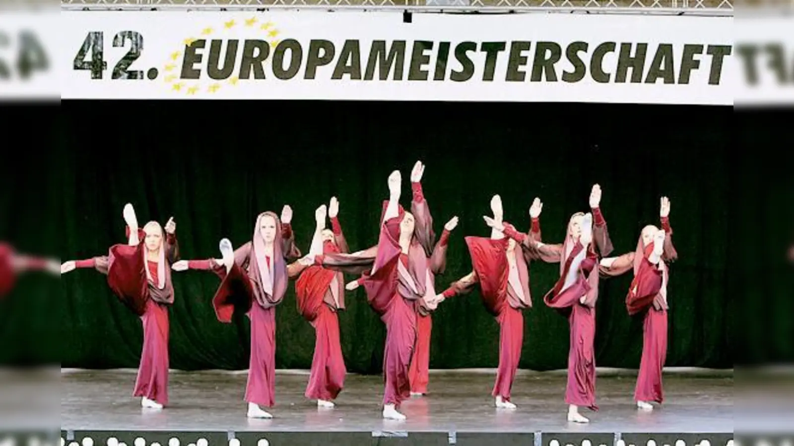 Die Tanzgruppen des TSV Schleißheim bei der 42.  Europameisterschaft.  	 (Foto: Tony Maher)