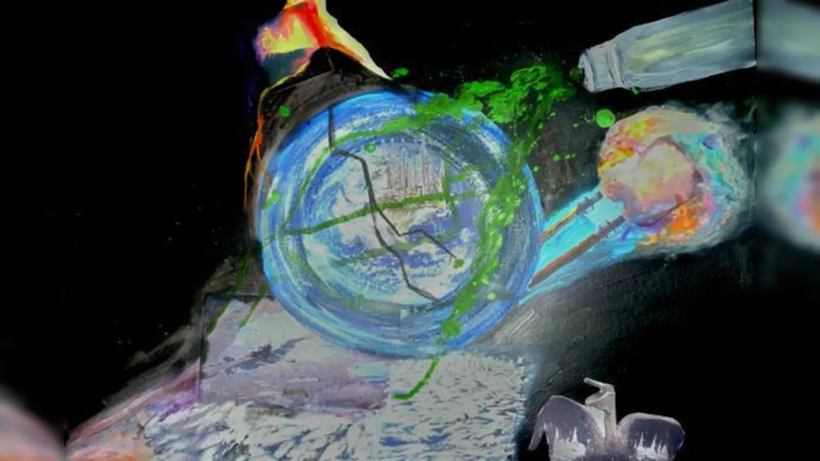 Noch bis 16. Februar ist eine VHS-Ausstellung zu aktuellen Themen zu sehen.	 (Foto: VHS)