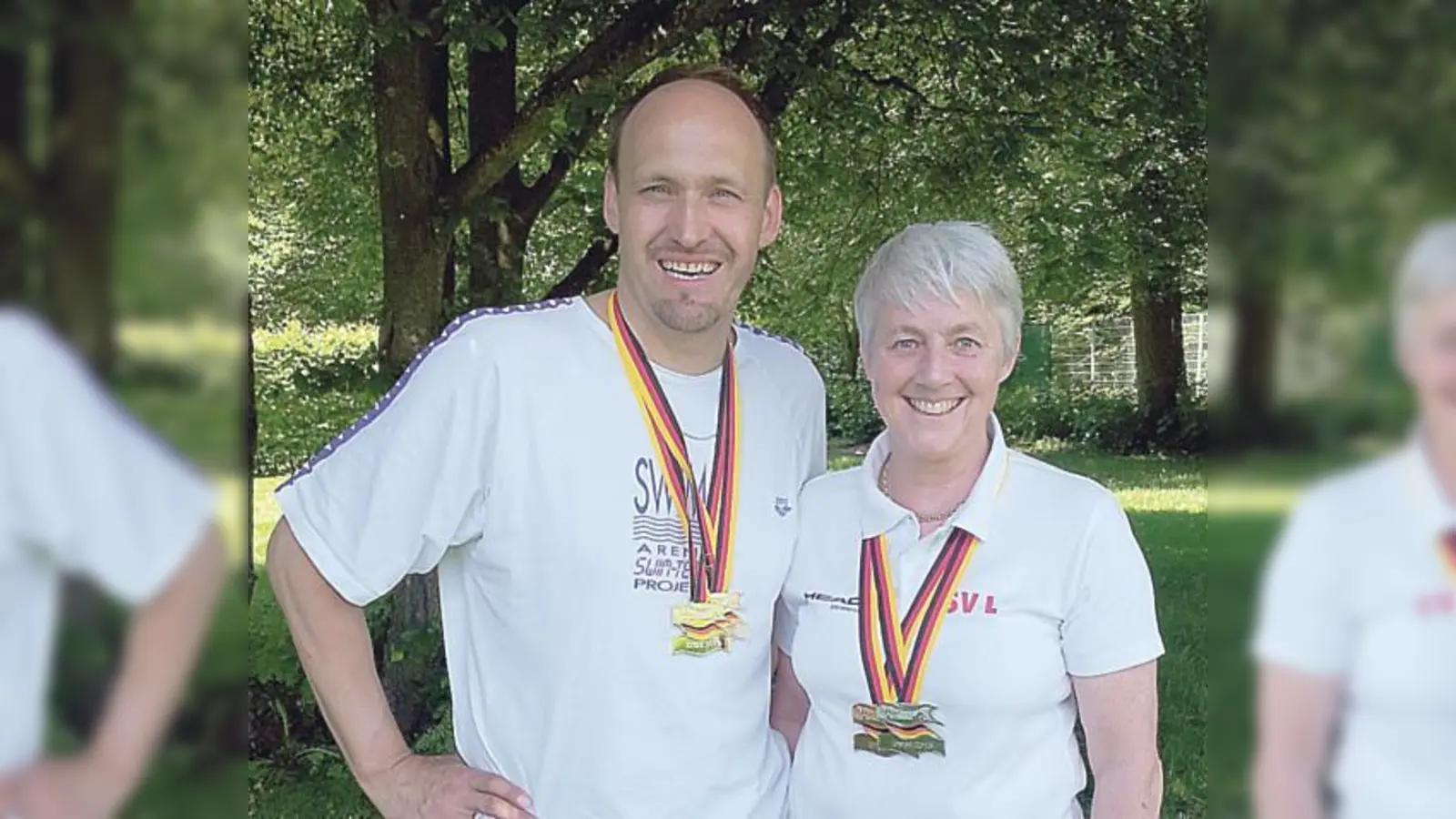 Medaillen für den SV Lohhof gewannen Dirk Richter und Brigitte Weinzierl.  (Foto: VA)