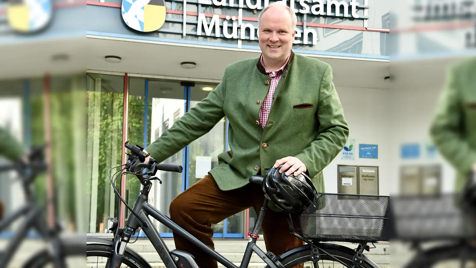 Landrat Christoph Göbel freut sich auf viele Teilnehmer bei der diesjährigen Stadtradelaktion, die am 14. Juni beginnt. (Archivbild: LRA München)