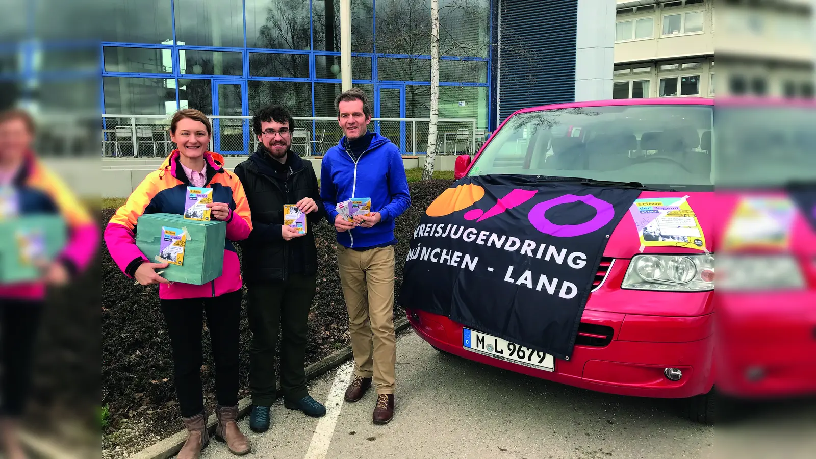 Die Jugendlichen und jungen Erwachsenen sollen am Leben in der Gemeinde partizipieren, wünschen sich Blandine Ehrl, Daniel Groß und Hugo Fischer (v.l.n.r.) vom Kreisjugendring München-Land. (Foto: KJR München-Land)