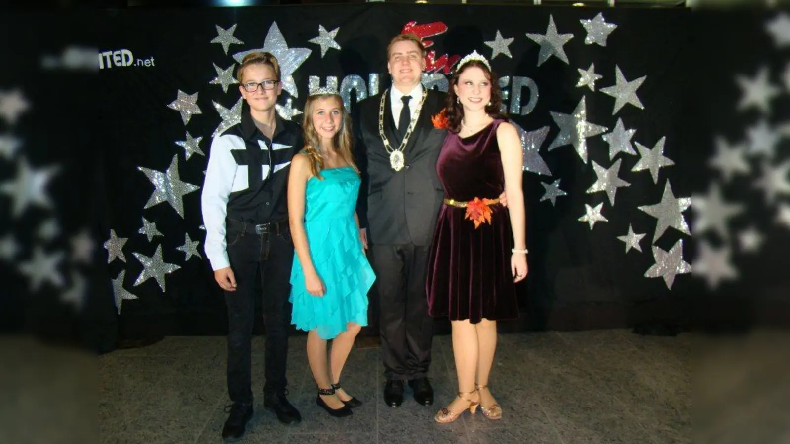 Das Kinderprinzenpaar Felix I. und Sabrina II. und das Faschingsprinzenpaar Martin I. und Fiona I. (Foto: pst)