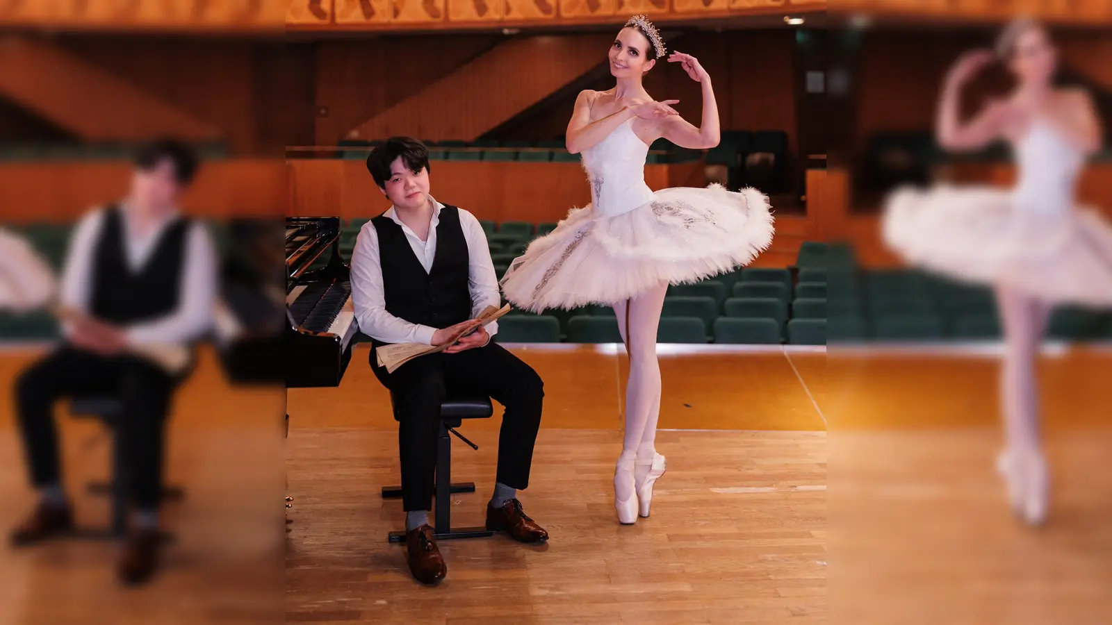 Naoe Sasaki und Ballerina Tania Gribov bringen die berühmtesten Momente des Balletts auf die Bühne. (Foto: Julia Siepert)