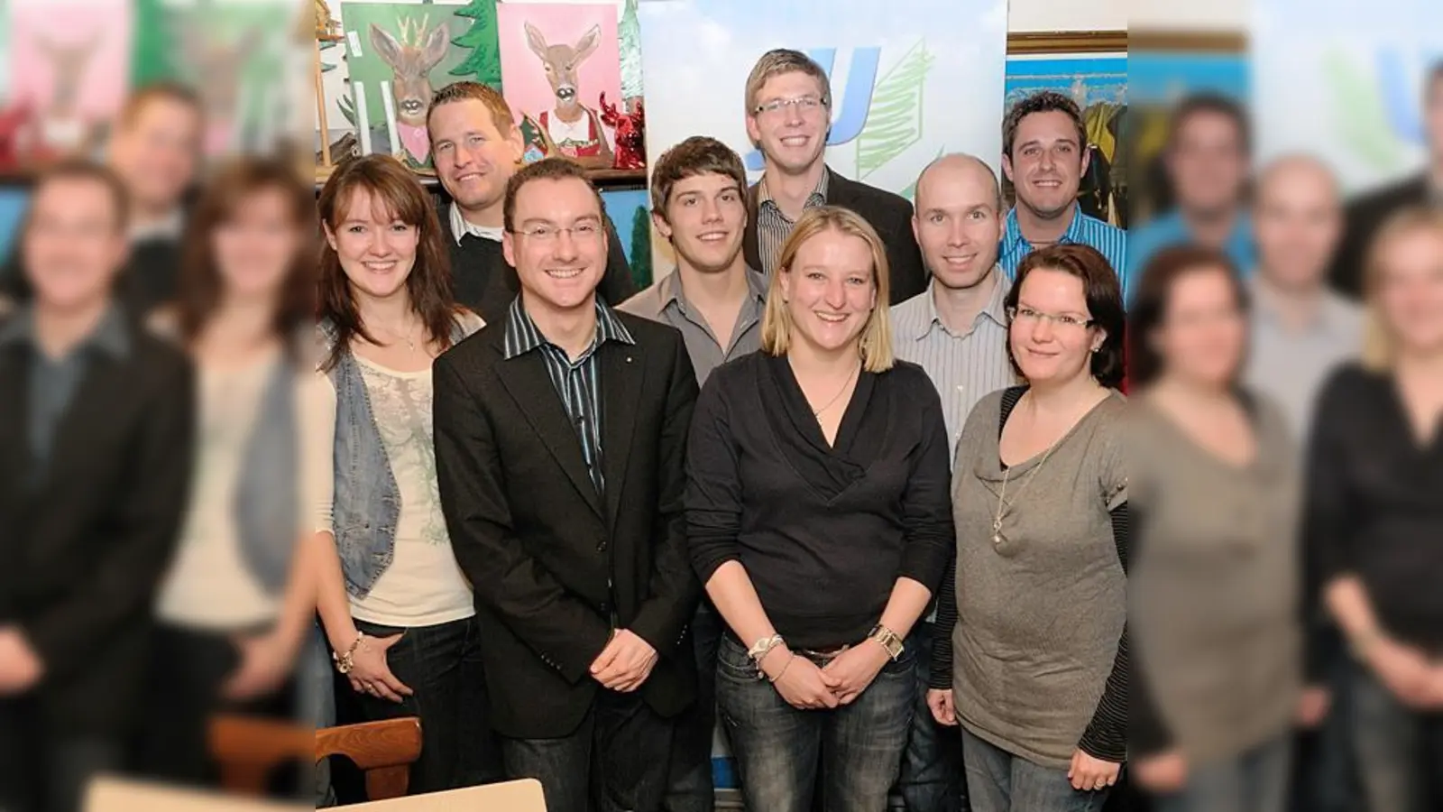 Die JU Hallbergmoos-Goldach packt auch zum Jubiläum ordentlich an.  (Foto: CSU)