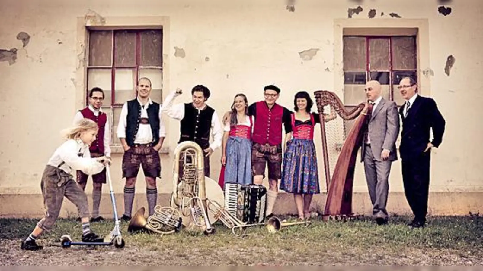 Die Unterbiberger Hofmusik mit klassischen Bläserkompositionen.	 (Foto: VA)