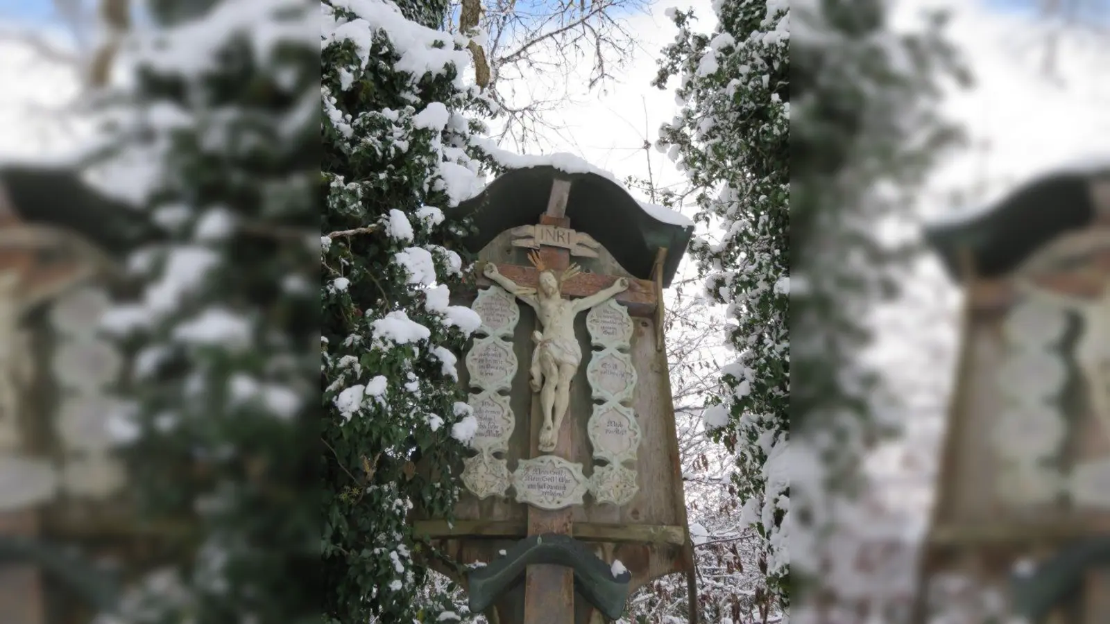 Nach 20 Minuten Fußweg vom Wanderparkplatz aus kommt man an einem Marterl vorbei. (Foto: Sonja Ullrich)