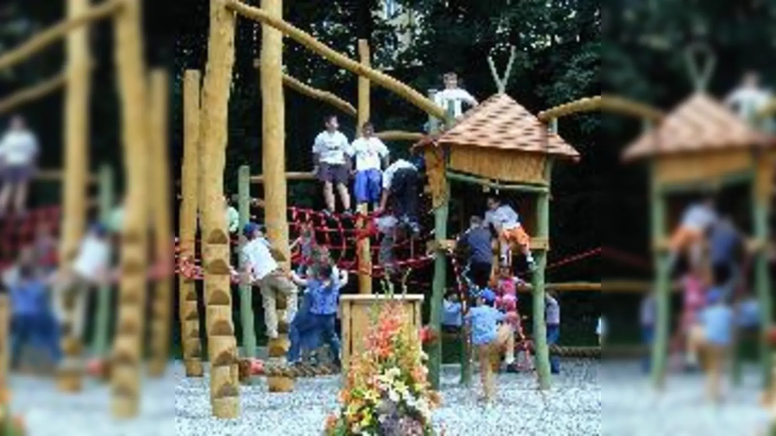 In Beschlag genommen: der neue Spielplatz.  (Foto: ks)