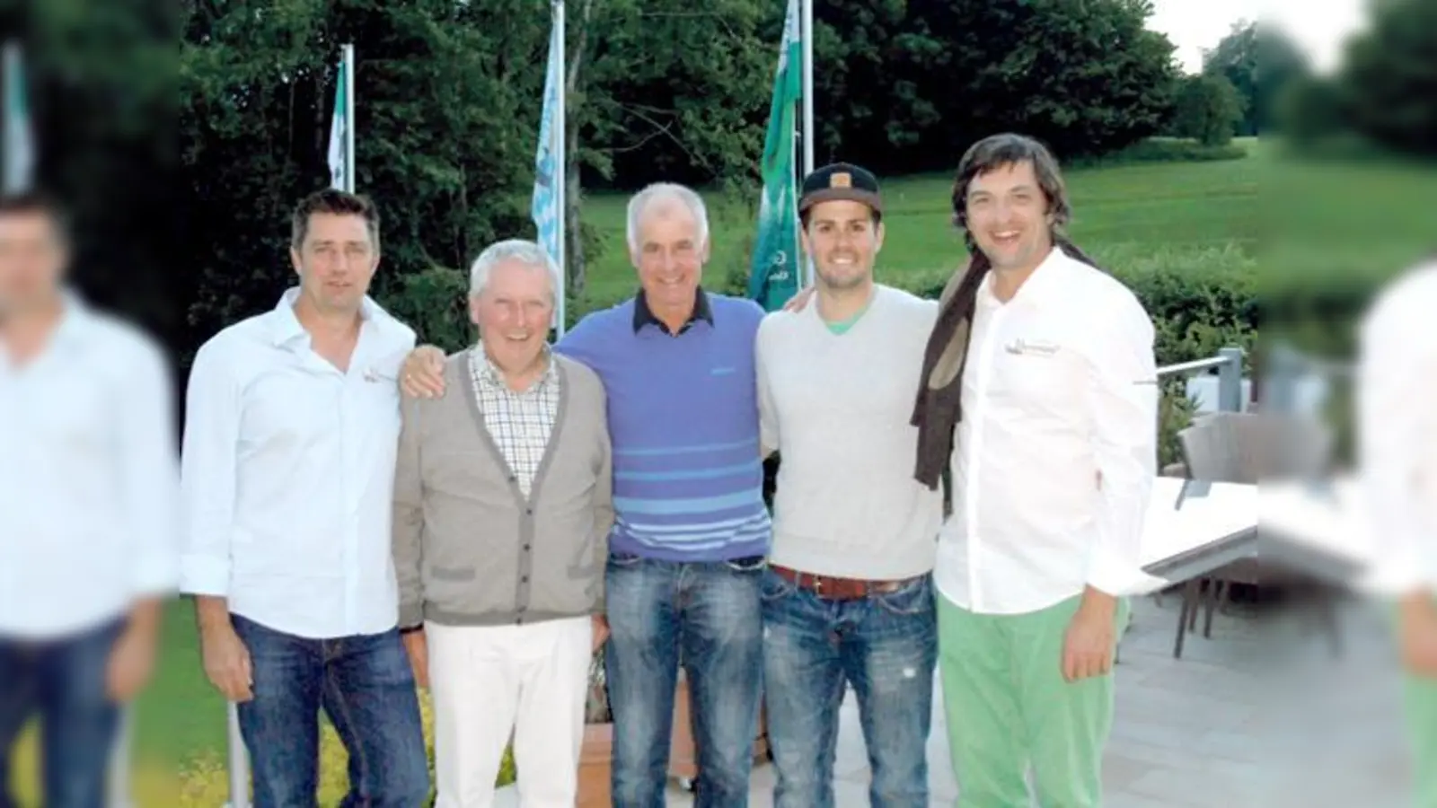 Peter Vit (v. l.), Helmut Hampel, Fritz Fischer, Thomas Fischer und Ralf Heincke.	 (Foto: Roland Wagner)