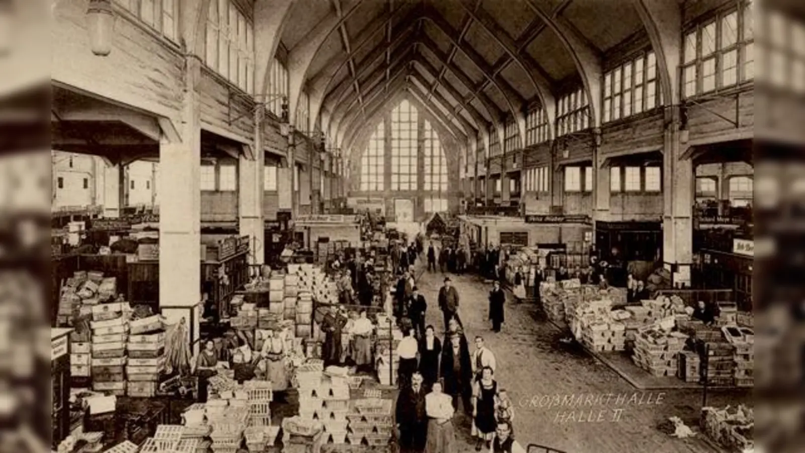 Die Großmarkthalle um 1915.  (Foto: Stadtarchiv München, Fotosammlung)