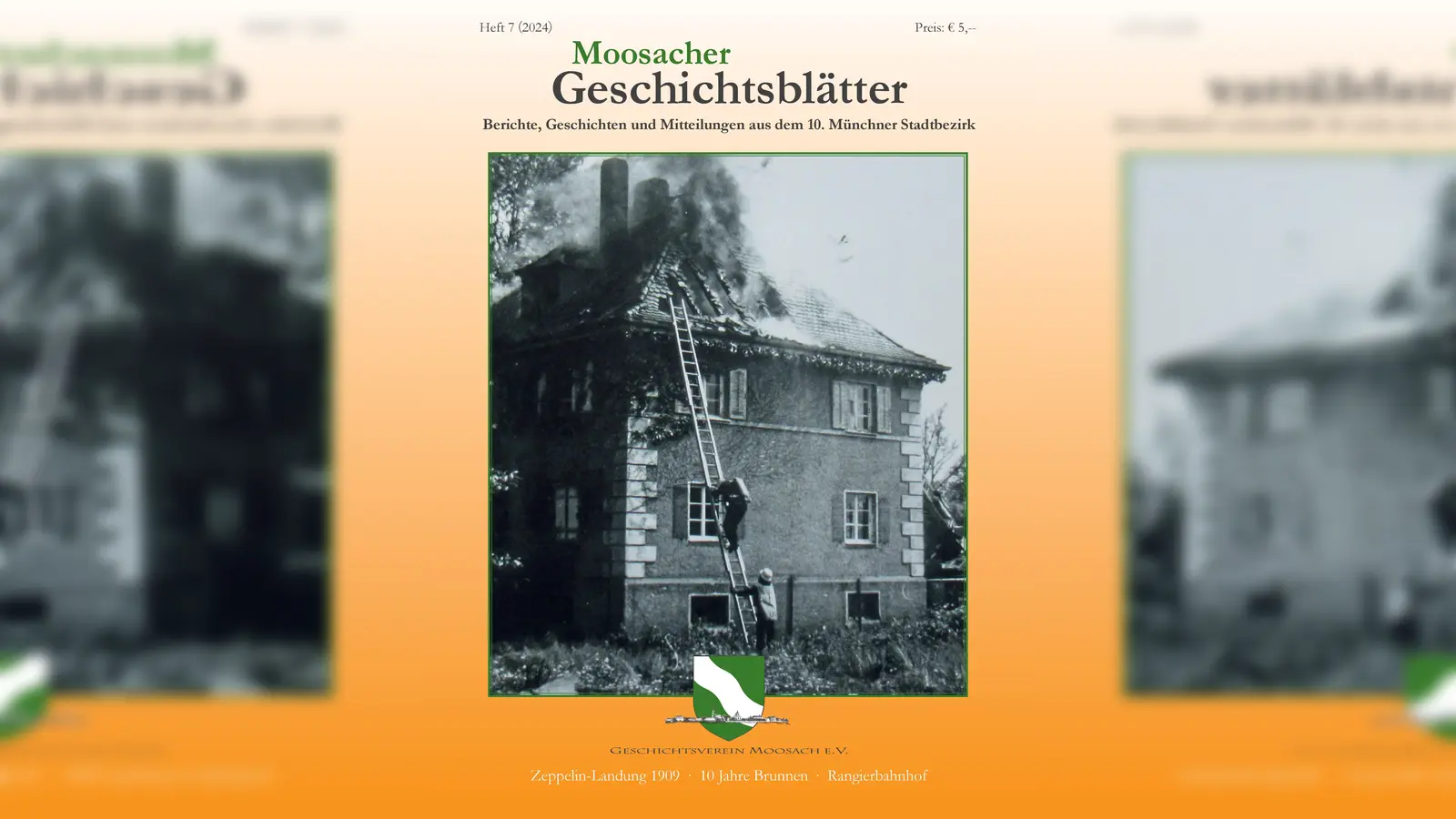 Bereits zum siebten Mal erscheinen die Moosacher Geschichtsblätter. (Foto: Geschichtsverein Moosach)