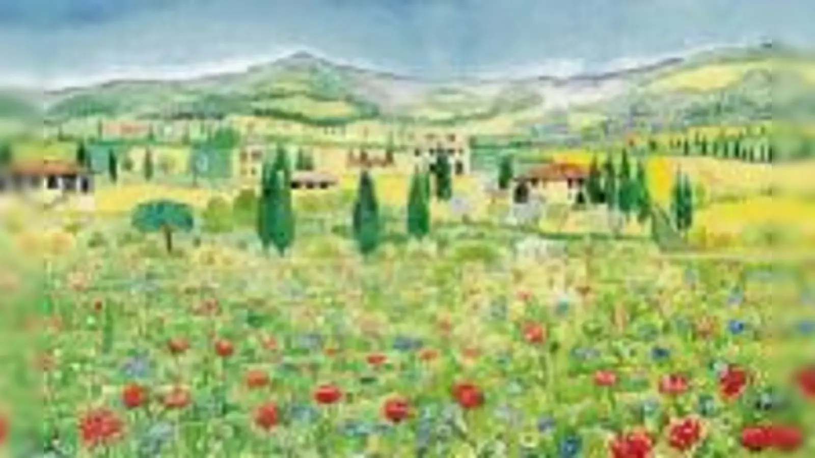 Weiche Linien und zarte Pastellfarben sind das Erkennungszeichen von Czekelys  (Werken.Foto: VA)