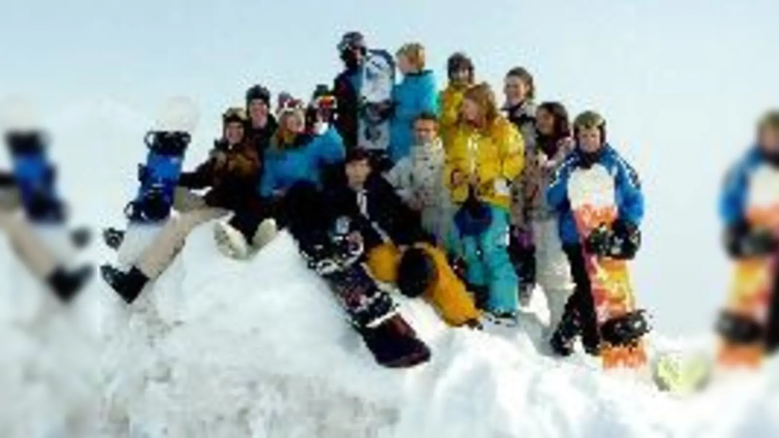 Auch die Snowboardschüler hatten große Freude am gführigen Schnee.	 (Foto: VA)