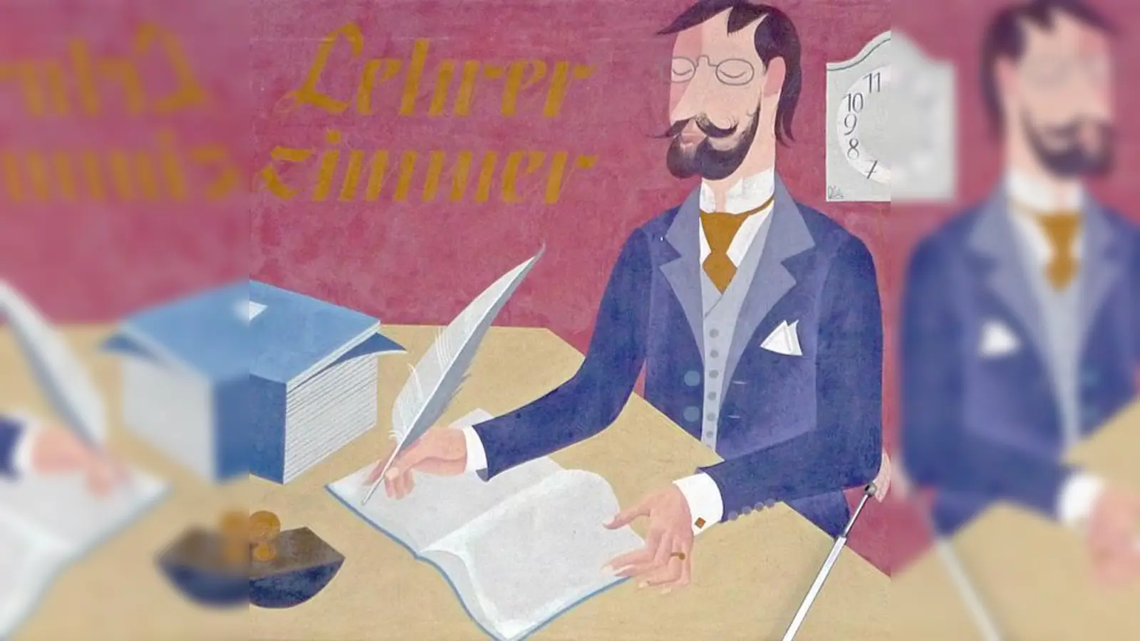 Eine der Supraporten von Prof. Max Dellefant, die 1958 über den Türen zu den Klassenräumen angebracht wurden.  (Foto: Festring  Perlach)