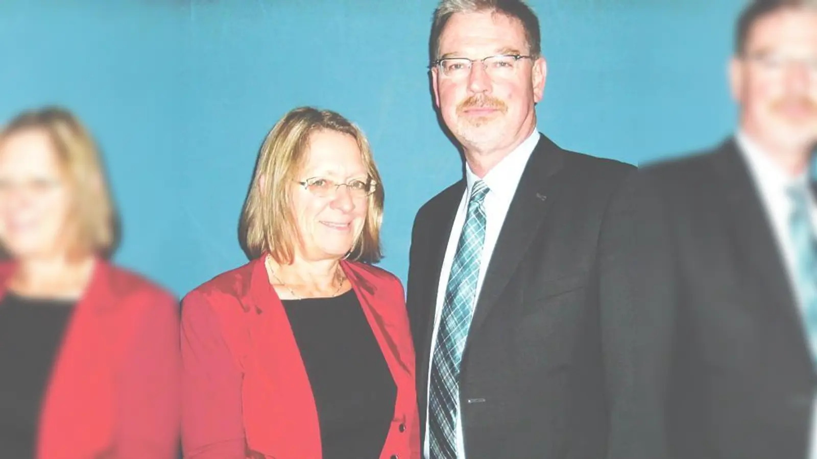 Geleitet wurde diese von Alexander Reissl, hier mit der Bogenhauser Bezirksausschuss-Vorsitzenden Angelika Pilz-Strasser (rechts).	 (Fotos: hgb)