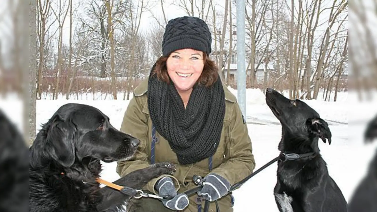 Karin W., die den ausgesetzten Hund in Feldmoching gefunden hat, ist selbst Halterin von zwei Hunden.  (Foto: ws)