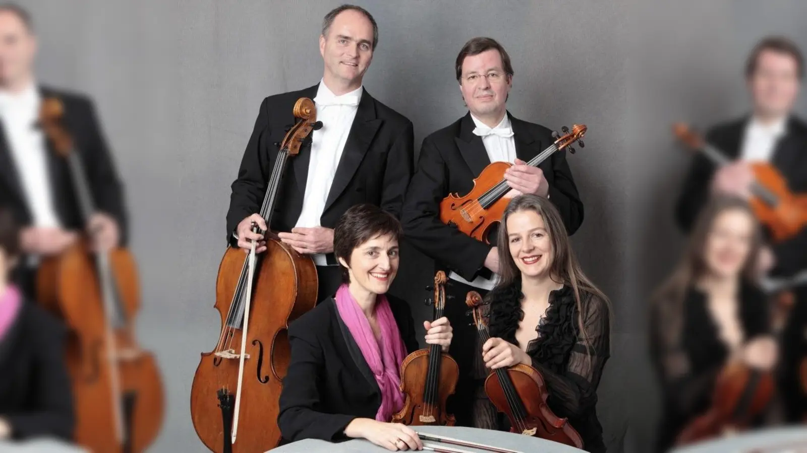 Jürgen Key (l.) vom Schumann Quartett springt für Altmeister Eduard Brunner ein. Zudem gibt es zwei Streichquartette zu hören. (Foto: pi)