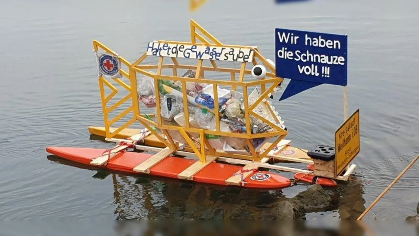 Der Fisch brachte die Weilheimer Wasserwachtler auf Platz Eins. (Foto: Wasserwacht Weilheim)