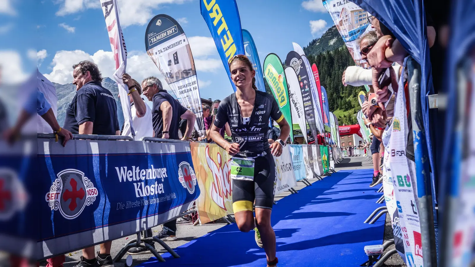 Immer vorne mit dabei, die Grünwalder Triathletin Daniela Kleiser, die Dank einer Wildcard dieses Jahr im Profibereich starten konnte.  (Foto: VA)