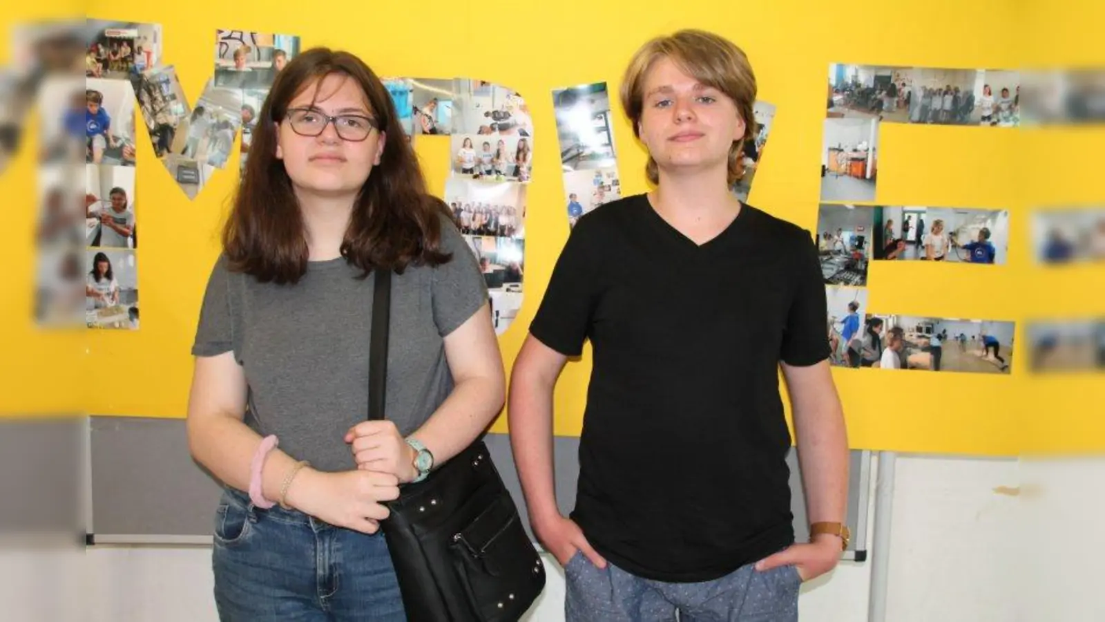 Aurora und Marcel gehörten zur Kunstgruppe. Sie und die anderen Gruppenmitglieder hatten sich von Andy Warhol und Pipilotti Rist inspirieren lassen. (Foto: bb)